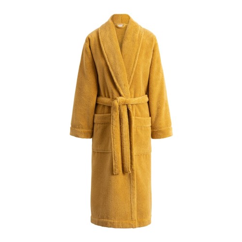 Peignoir de bain mixte Caresse Miel 100% coton, Le Jacquard Français