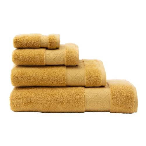 Serviettes de bain Caresse Miel 100% coton, Le Jacquard Français