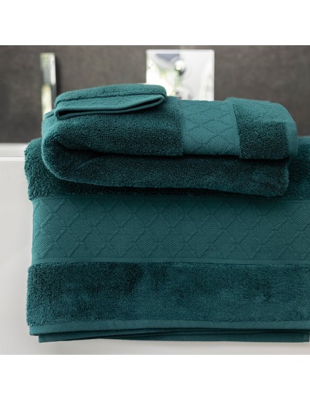 Linge de bain Caresse Forêt, Le Jacquard Français
