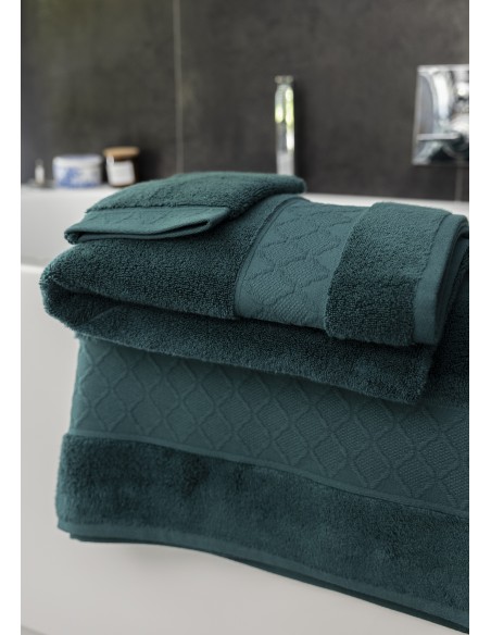 Linge de bain Caresse Forêt, Le Jacquard Français
