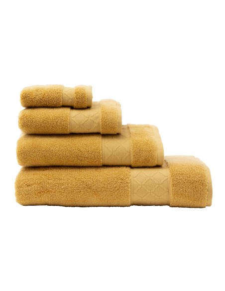 Serviettes de bain Caresse Miel, Le Jacquard Français
