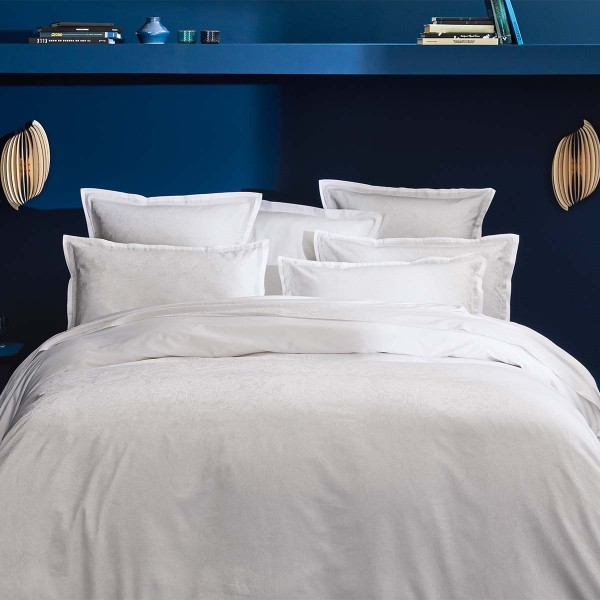 Garnier-Thiébaut - Tissu jacquard en satin de coton 120 fils/cm² Alexandria Diamant - Laize 310cm