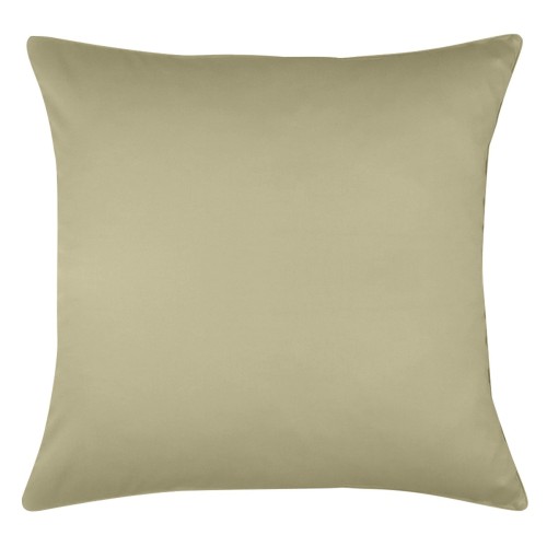 Garnier-Thiébaut - Taies d'oreiller unies en satin de coton 120 fils/cm² Ava Glaise