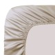 Drap housse uni Bonnets 50cm en satin de coton 120 fils/cm² Ava Lin