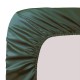 Drap housse uni Bonnets 50cm en satin de coton 120 fils/cm² Ava Sauge