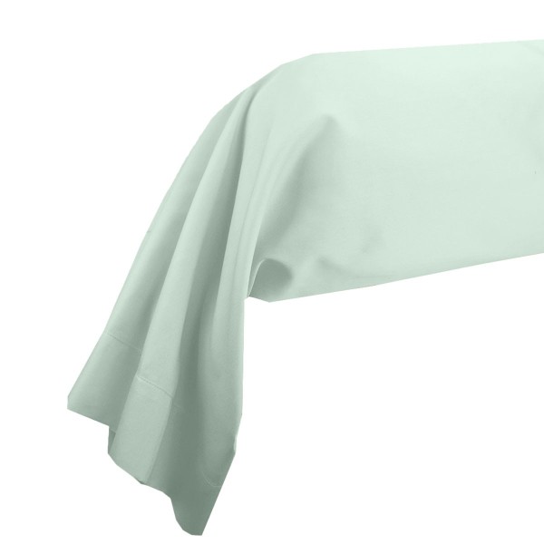 Garnier-Thiébaut - Taie de traversin unie en satin de coton 120 fils/cm² Ava Lagon