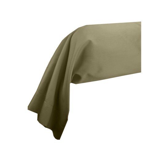 Garnier-Thiébaut - Taie de traversin unie en satin de coton 120 fils/cm² Ava Mordoré