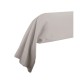 Garnier-Thiébaut -Taie de traversin unie en satin de coton 120 fils/cm² Ava Taupe
