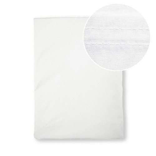 Garnier-Thiébaut - Drap plat uni en percale de coton 80 fils/cm² La percale française Neige