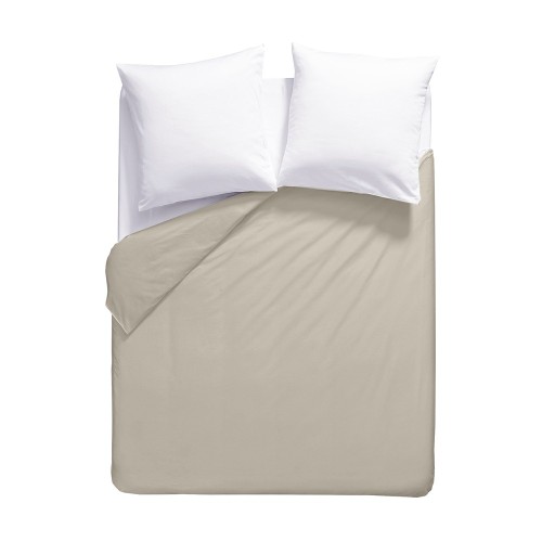 Garnier-Thiébaut - Housse de couette unie en percale de coton 80 fils/cm² La percale française Lin