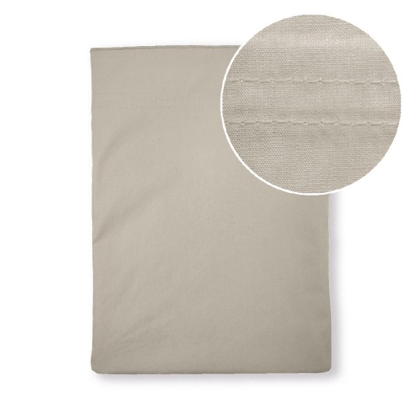 Garnier-Thiébaut - Drap plat uni en percale de coton 80 fils/cm² La percale française Lin
