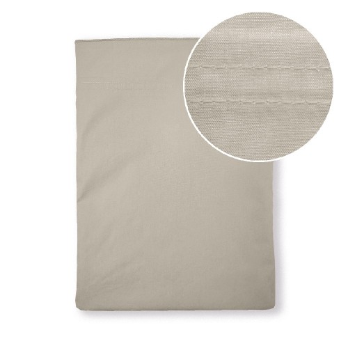 Garnier-Thiébaut - Tissu pour draps uni en percale de coton 80 fils/cm² La percale française Lin - Laize 288cm