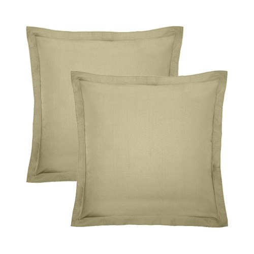 Garnier-Thiébaut - Tissu pour drap uni en percale de coton 80 fils/cm² La percale française Champagne - Laize 288cm