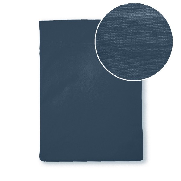 Garnier-Thiébaut - Tissu pour drap uni en percale de coton 80 fils/cm² La percale française Océan - Laize 288cm