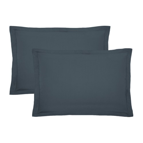 Garnier-Thiébaut - Tissu pour drap uni en percale de coton 80 fils/cm² La percale française Bleu- Laize 288cm