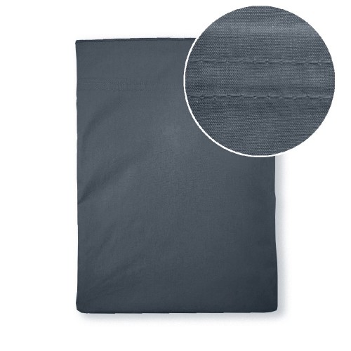 Garnier-Thiébaut - Tissu pour drap uni en percale de coton 80 fils/cm² La percale française Bleu- Laize 288cm