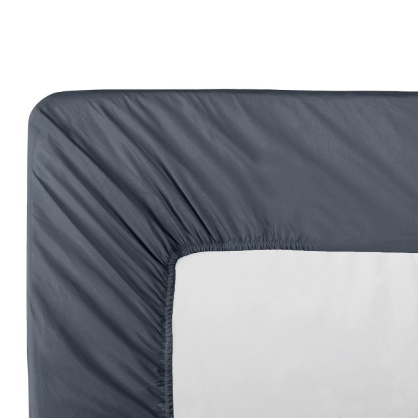 Garnier-Thiébaut - Tissu pour drap uni en percale de coton 80 fils/cm² La percale française Bleu- Laize 288cm