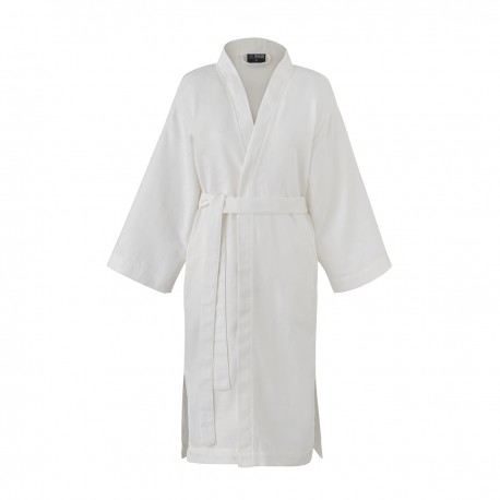 Kimono nid d'abeilles Pois de senteur Blanc, Le Jacquard Français