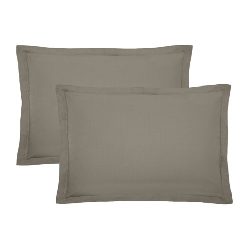 Garnier-Thiébaut - Tissu pour draps uni en percale de coton 80 fils/cm² La percale française Pin - Laize 288cm