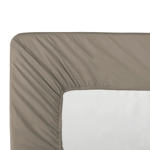 Garnier-Thiébaut - Tissu pour draps uni en percale de coton 80 fils/cm² La percale française Pin - Laize 288cm