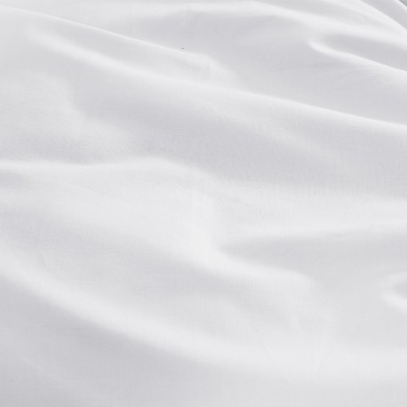 Garnier-Thiébaut - Tissu uni pour draps en métis lin/coton Le metis français Neige - Laize 300cm