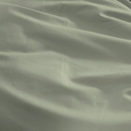 Garnier-Thiébaut - Tissu uni pour draps en métis lin/coton Le metis français Verde - Laize 300cm