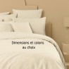 Garnier-Thiébaut - Housse de couette unie en métis lin/coton 160g/m² Le metis français