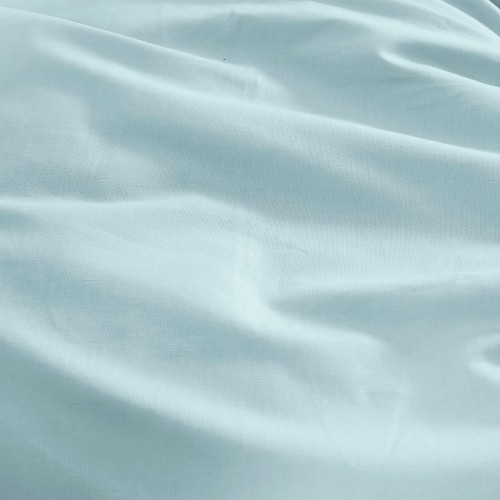 Garnier-Thiébaut - Drap housse uni B35 en métis lin/coton 160g/m² Le metis français Aqua