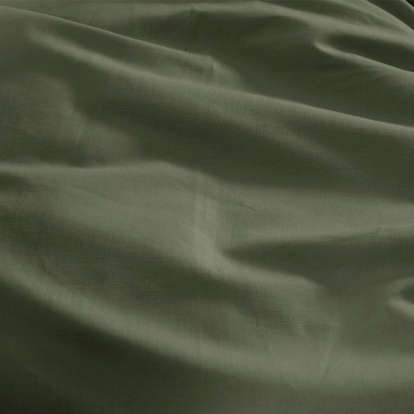 Garnier-Thiébaut - Drap housse uni B35 en métis lin/coton 160g/m² Le metis français Kaki