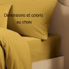 Garnier-Thiébaut - Drap housse uni B35 en métis lin/coton 160g/m² Le metis français