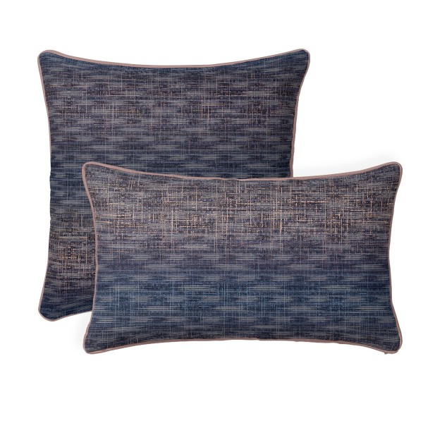 Garnier-Thiébaut - Taies imprimées en satin de coton 120 fils/cm² Mist Nocturne