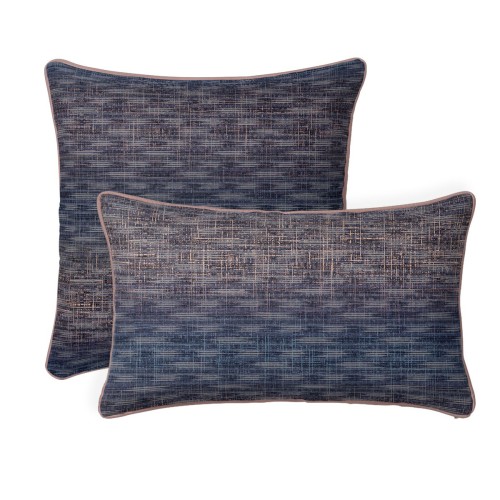 Garnier-Thiébaut - Taies imprimées en satin de coton 120 fils/cm² Mist Nocturne