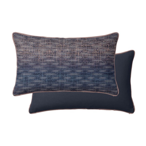 Garnier-Thiébaut - Taie rectangle imprimée en satin de coton 120 fils/cm² Mist Nocturne