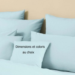 Garnier-Thiébaut - Taie d'oreiller unie en métis lin/coton 160g/m² Le metis français
