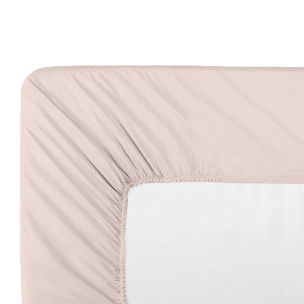 Garnier-Thiébaut - Tissu pour drap uni en percale de coton 80 fils/cm² La percale française Pétale - Laize 288cm