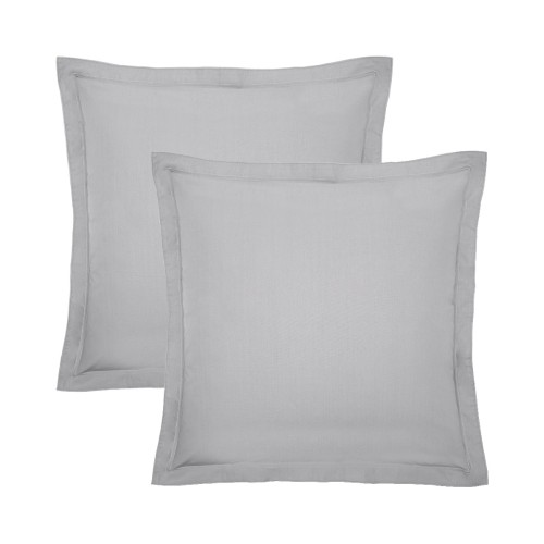 Garnier-Thiébaut - Tissu pour drap uni en percale de coton 80 fils/cm² La percale française Platine - Laize 288cm