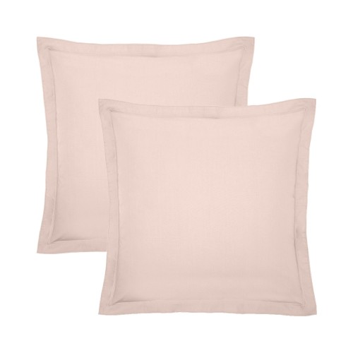 Garnier-Thiébaut - Taie carrée unie en percale de coton 80 fils/cm² La percale française Pétale
