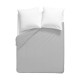 Garnier-Thiébaut - Housse de couette unie en percale de coton 80 fils/cm² La percale française Platine