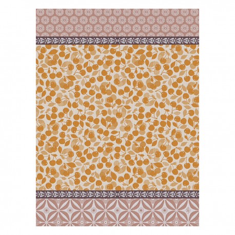 Torchons de cuisine pur coton Cerises Napoléon, Le Jacquard Français 