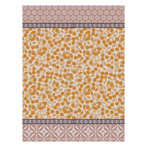 Torchons de cuisine pur coton Cerises Napoléon, Le Jacquard Français 