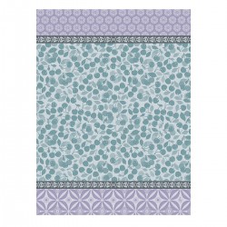 Torchons de cuisine pur coton Cerises Cerise Bleue, Le Jacquard Français