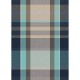 Plaid jacquard Laine et aures fibres Mohaira Irish Blue 130x190cm, Garnier-Thiébaut