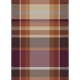 Plaid jacquard Laine et aures fibres Mohaira Ecossais Sienne 130x190cm, Garnier-Thiébaut