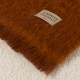 Plaid jacquard Laine et aures fibres Mohaira Ambre Flamboyant 130x190cm, Garnier-Thiébaut