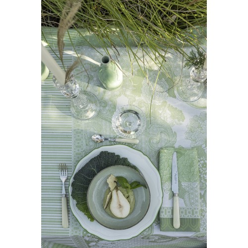 Serviettes de table Promenade Impériale Jade, Le Jacquard Français