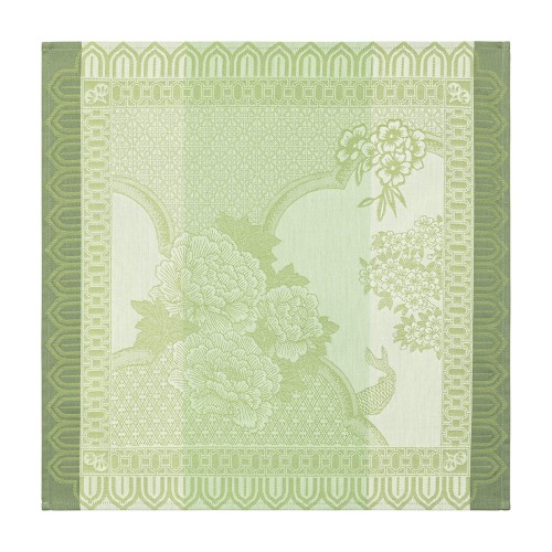Serviettes de table Promenade Impériale Jade, Le Jacquard Français