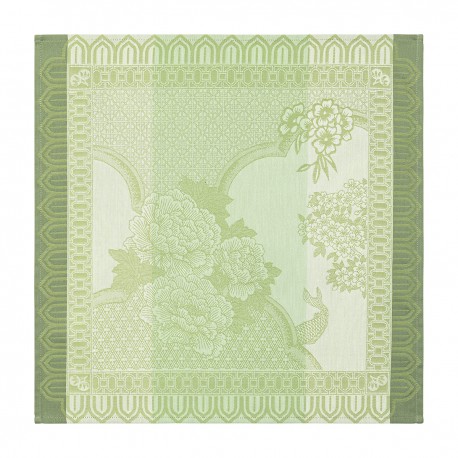 Serviettes de table Promenade Impériale Jade, Le Jacquard Français 