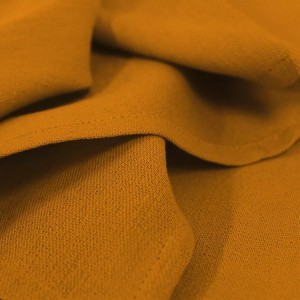 Serviettes de table jacquard coton uni Bastide Ocre, Garnier-Thiébaut  2