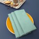 Serviettes de table jacquard coton uni Bastide Azur, Garnier-Thiébaut 
