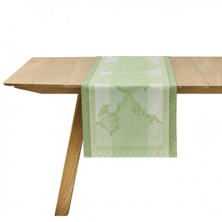 Chemin de table Promenade Impériale Jade, Le Jacquard Français